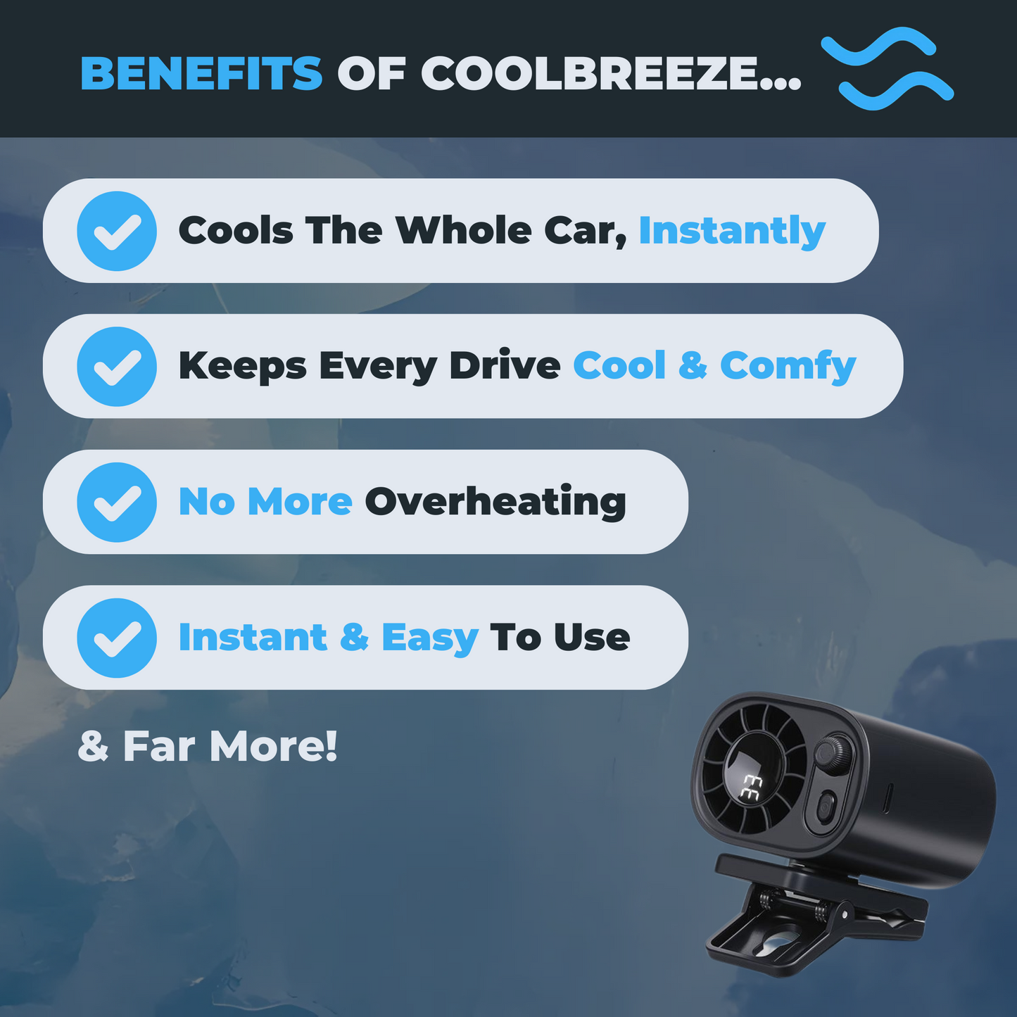 CoolBreeze™ - The Instant Chill Fan